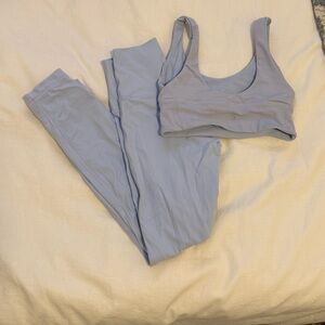 Light Blue Lulu Workout Set